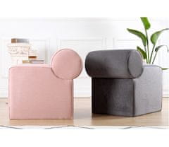 Atelier Del Sofa Taburet Linburg Puf - Pink, Růžová