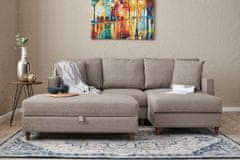 Atelier Del Sofa Rohová sedací souprava Eva Right - Cream, Krémová