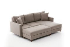 Atelier Del Sofa Rohová sedací souprava Eva Right - Cream, Krémová