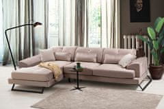 Atelier Del Sofa Rohová sedací souprava Frido Corner Left (Chl+3R) - Beige, Béžová