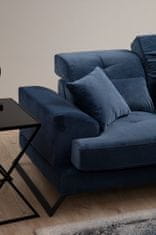 Atelier Del Sofa Rohová sedací souprava Frido Right (L3+Chl) - Navy Blue, Modrá