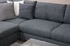 Atelier Del Sofa Rohová sedací souprava Loop 7, Antracitová