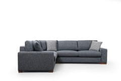 Atelier Del Sofa Rohová sedací souprava Loop 7, Antracitová