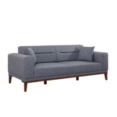 Atelier Del Sofa 3-místná pohovka Liones 3 - Dark Grey, Tmavá Šedá