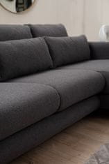 Atelier Del Sofa Rohová sedací souprava Lily Corner Right Grey, Šedá