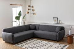 Atelier Del Sofa Rohová sedací souprava Eddy Corner 2 (3L-C-3R) - Dark Grey, Tmavá Šedá