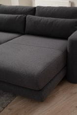 Atelier Del Sofa Rohová sedací souprava Lily Corner Right Grey, Šedá