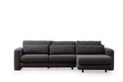 Atelier Del Sofa Rohová sedací souprava Lily Corner Right Grey, Šedá