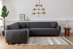 Atelier Del Sofa Rohová sedací souprava Eddy Corner 2 (3L-C-3R) - Dark Grey, Tmavá Šedá