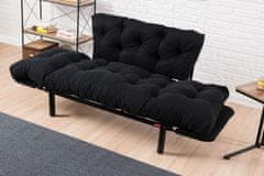 Atelier Del Sofa 2-místná pohovka Nitta - Black, Černá