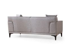 Atelier Del Sofa 2-místná pohovka Petra 2 - Light Grey, Světlá Šedá