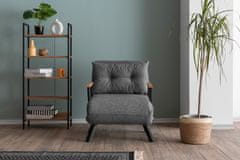 Atelier Del Sofa 1-místná pohovka Sando Single - Light Grey, Světlá Šedá