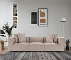 Atelier Del Sofa 3-místná pohovka Sora 3 - Sand Beige, Písková Béžová