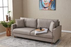 Atelier Del Sofa 3-místná pohovka Eva - Cream, Krémová