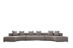 Atelier Del Sofa Rohová sedací souprava Gondol-3 (CHL-SOL-O3-CHL-SAĞ) - Grey, Šedá