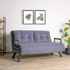 Atelier Del Sofa 2-místná pohovka Sando 2-Seater - Grey, Šedá