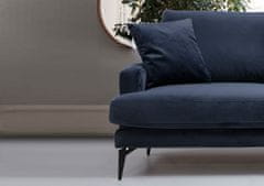 Atelier Del Sofa 2-místná pohovka Papira 2 Seater - Navy Blue, Modrá