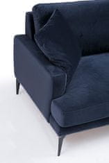 Atelier Del Sofa 2-místná pohovka Papira 2 Seater - Navy Blue, Modrá