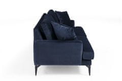 Atelier Del Sofa 2-místná pohovka Papira 2 Seater - Navy Blue, Modrá