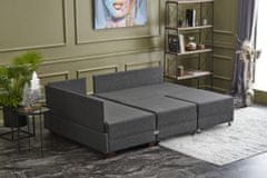 Atelier Del Sofa Rohová sedací souprava Fly Left - Anthracite, Antracitová