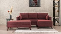 Atelier Del Sofa Rohová sedací souprava Bella Corner Sofa Right 2 - Claret Red, Červená