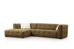 Atelier Del Sofa Rohová sedací souprava Cady 3 Seater Left - Khaki, Khaki