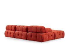 Atelier Del Sofa Rohová sedací souprava Doblo 3 Seater with Pouffe ( L1-O1-1R-Pouffe) - Red, Červená