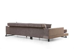 Atelier Del Sofa Rohová sedací souprava Frido Left (Chl+3R) - Light Grey, Světlá Šedá