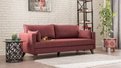 Atelier Del Sofa 3-místná pohovka Bella Sofa Bed - Claret Red, Červená