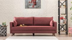 Atelier Del Sofa 3-místná pohovka Bella Sofa Bed - Claret Red, Červená