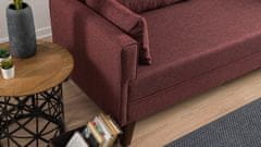 Atelier Del Sofa 3-místná pohovka Bella Sofa Bed - Claret Red, Červená