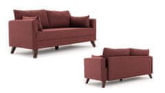 Atelier Del Sofa 3-místná pohovka Bella Sofa Bed - Claret Red, Červená