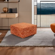 Atelier Del Sofa Taburet Lora Pouffe - Orange, Oranžová