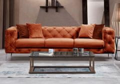 Atelier Del Sofa 3-místná pohovka Como - Orange, Oranžová