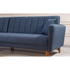 Atelier Del Sofa Rohová sedací souprava Aqua Corner Left - Dark Blue, Tmavá Modrá