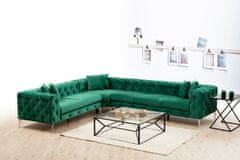 Atelier Del Sofa Rohová sedací souprava Como Left - Green, Zelená