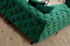 Atelier Del Sofa Rohová sedací souprava Como Left - Green, Zelená