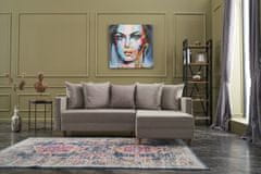 Atelier Del Sofa Rohová sedací souprava Aydam Right - Cream, Krémová