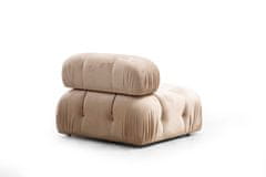 Atelier Del Sofa Rohová sedací souprava Bubble Corner ( L1-O1-1R -Puf) - Cream, Krémová