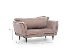 Atelier Del Sofa 2-místná pohovka Vino Daybed - Mink GR121\01, Norková