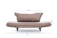 Atelier Del Sofa 2-místná pohovka Vino Daybed - Mink GR121\01, Norková