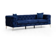 Atelier Del Sofa 3-místná pohovka Como - Navy Blue, Modrá