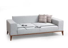 Atelier Del Sofa 3-místná pohovka Montana 3 Seater, Šedá