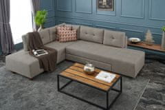 Atelier Del Sofa Rohová sedací souprava Manama Corner Sofa Bed Left - Cream, Krémová