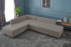 Atelier Del Sofa Rohová sedací souprava Manama Corner Sofa Bed Left - Cream, Krémová