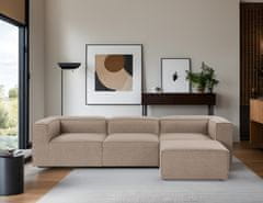 Atelier Del Sofa Rohová sedací souprava Fora - Brown, Hnědá