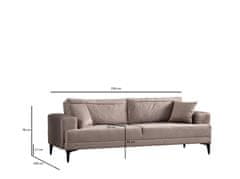 Atelier Del Sofa 3-místná pohovka Astana 3 Seater- Beige, Béžová