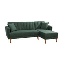 Atelier Del Sofa Rohová sedací souprava Aqua Corner Right - Dark Green, Tmavá Zelená