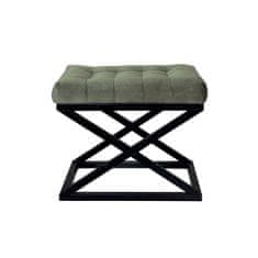 Atelier Del Sofa Taburet Capraz - Black, Green, Černá, Zelená