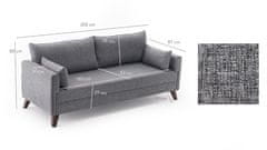 Atelier Del Sofa 3-místná pohovka Bella Sofa For 3 Pr - Grey, Šedá